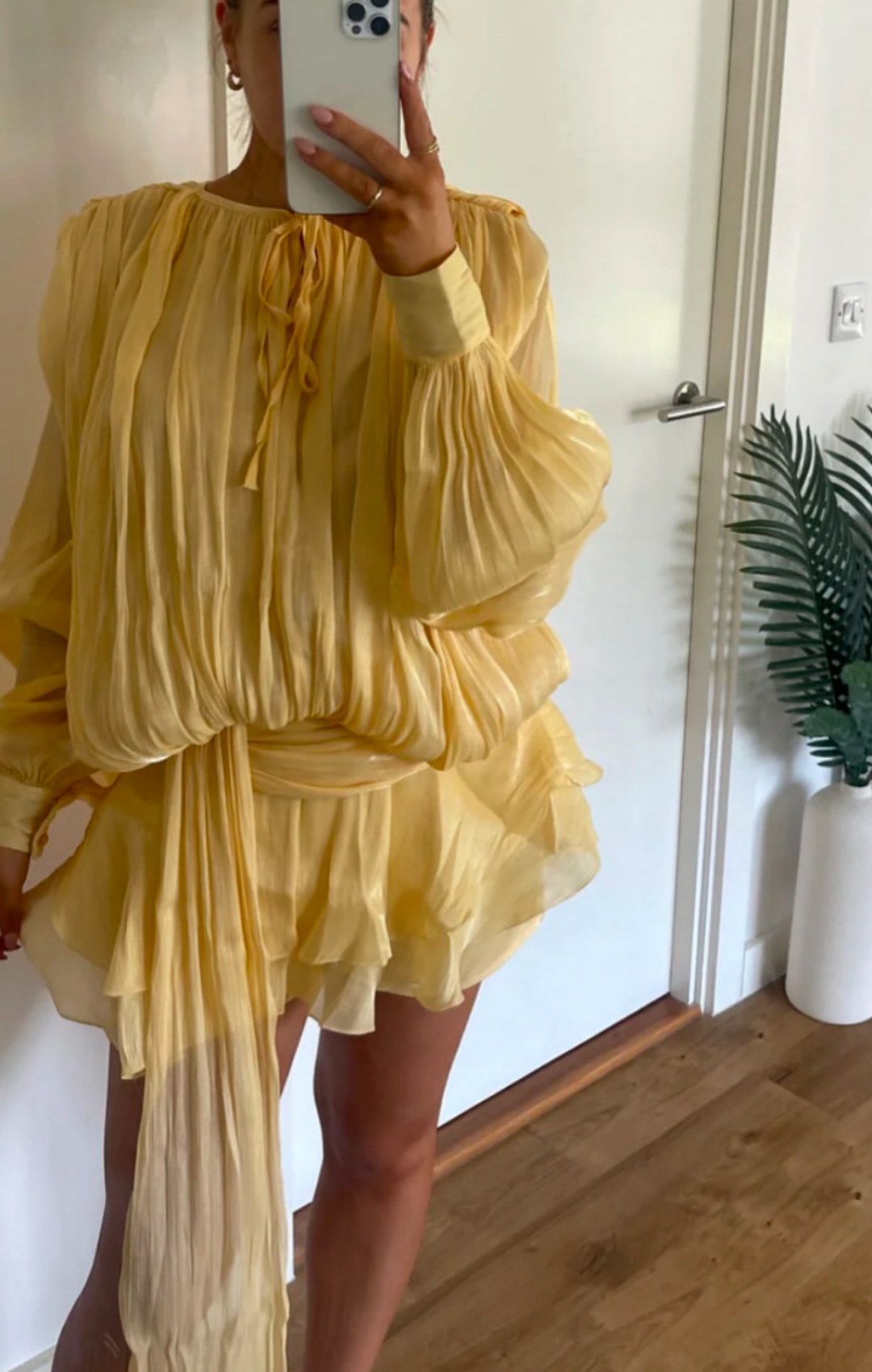 Vestido Boho Chic Zara Gringa Curto Toque de Seda