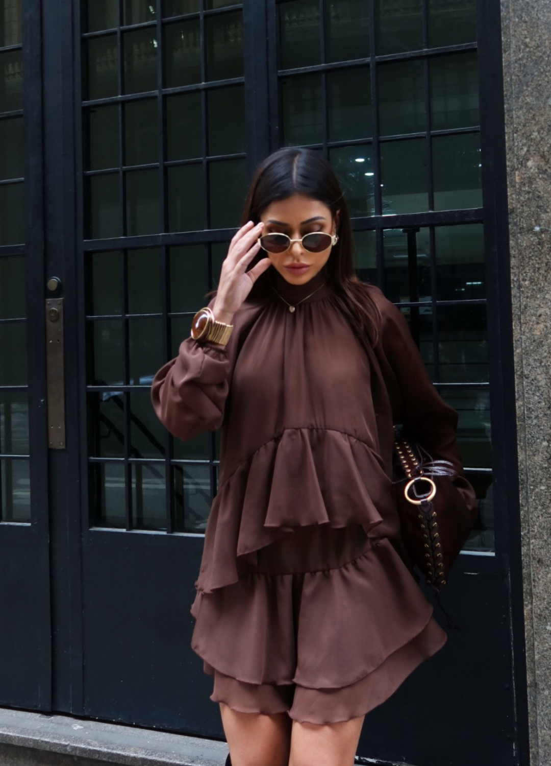 Vestido Boho Camadas em Chiffon