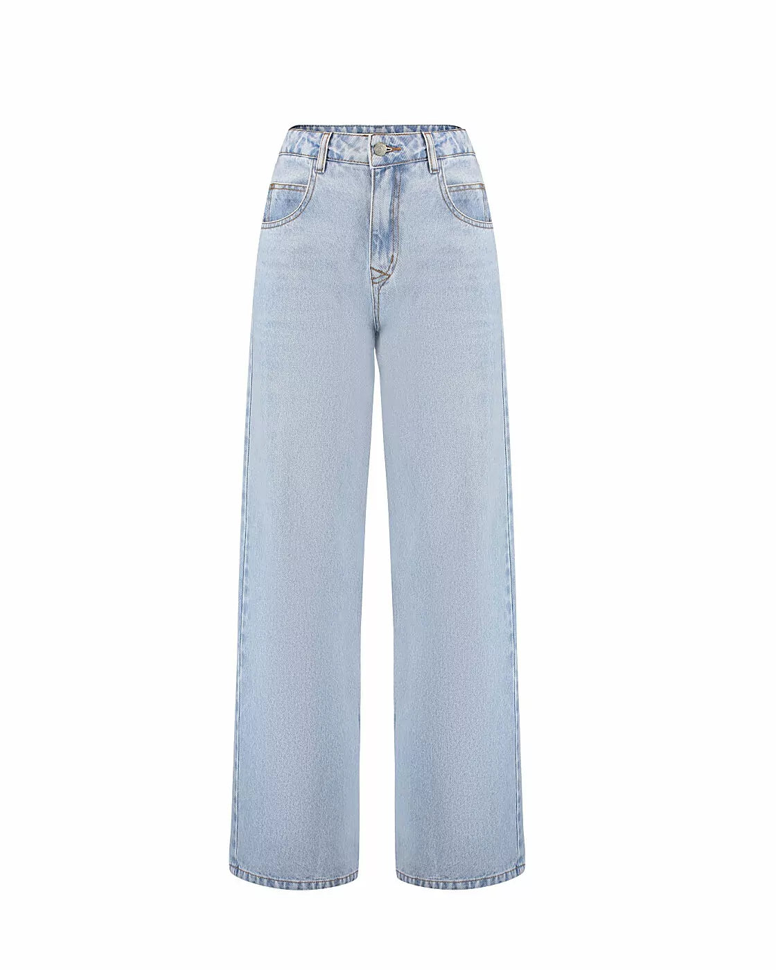 Calça Baggy Bastille em Jeans