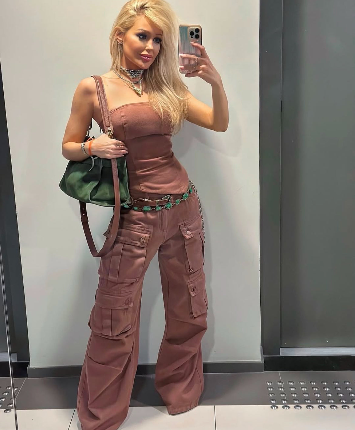 Calça Cargo Utility Jeans