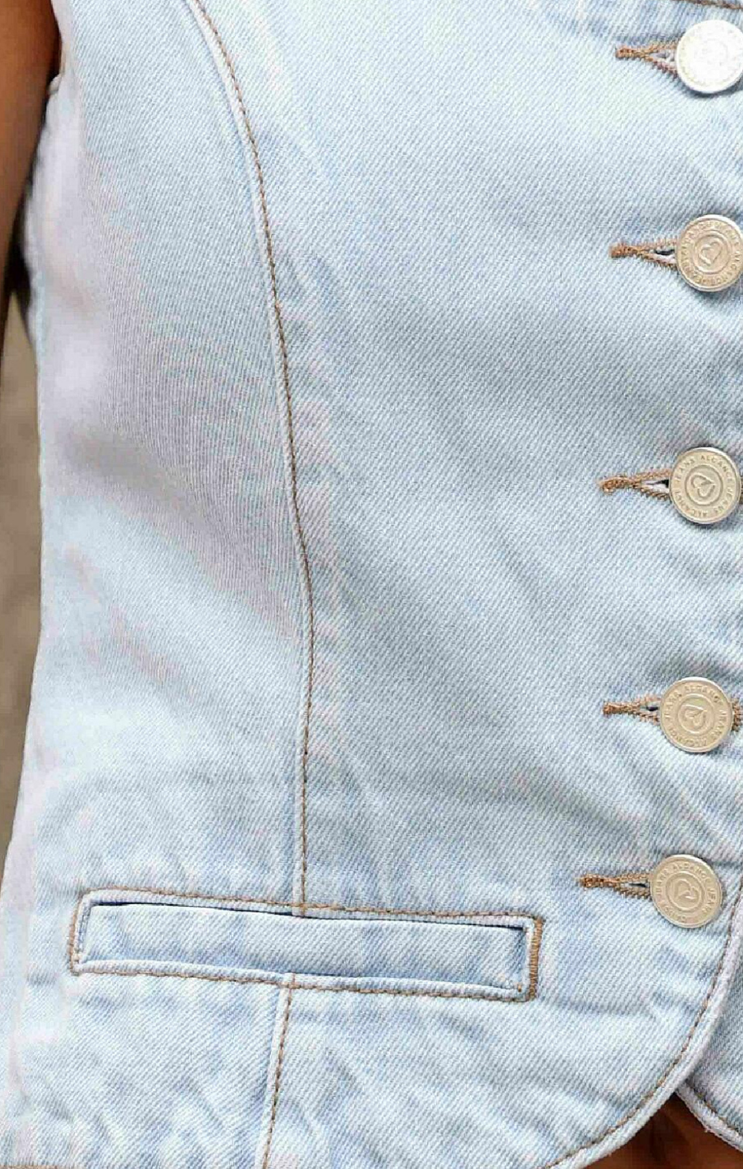 Colete Urban em Jeans