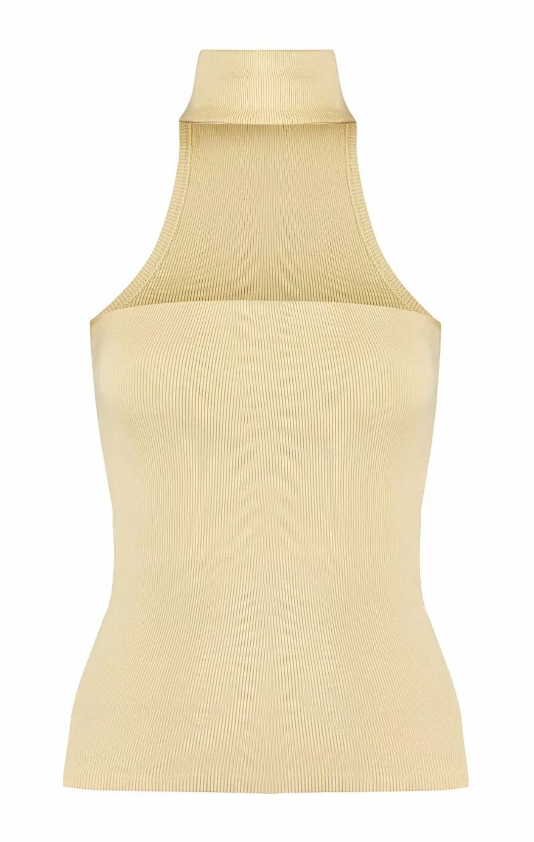 Blusa Gola Alta em Malha Canelada
