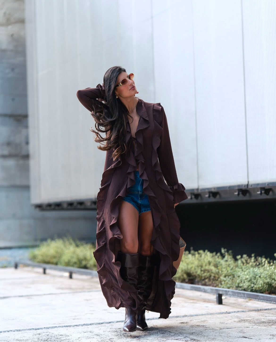 Túnica Style Manga Longa em Viscose