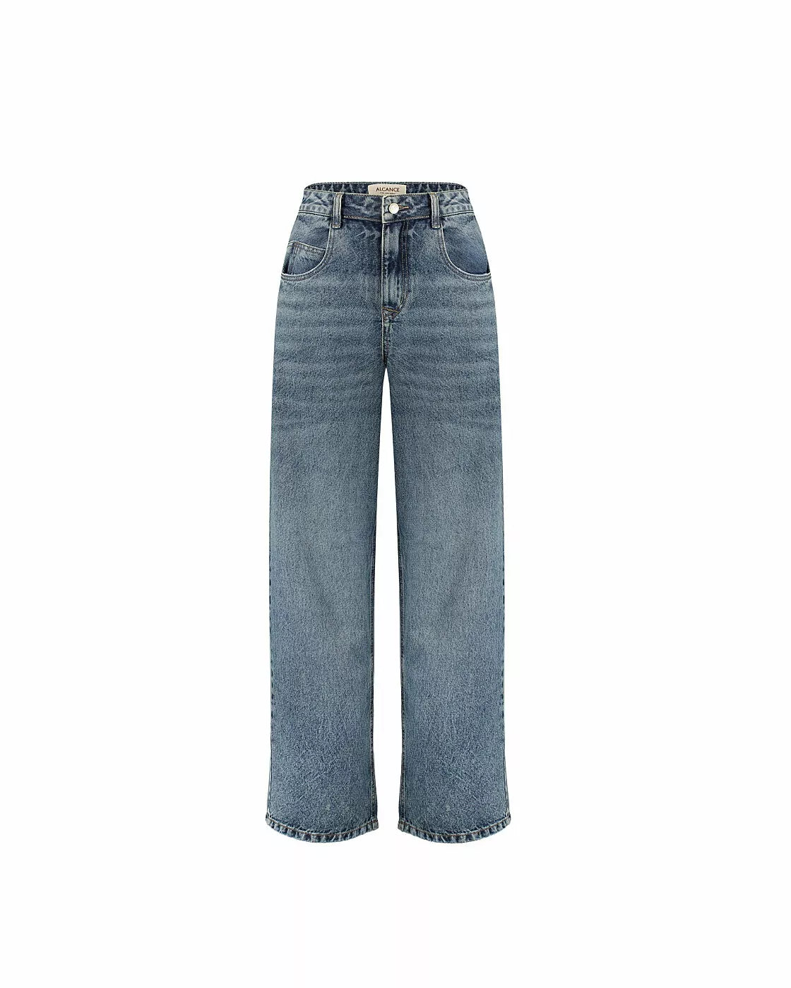 Calça Baggy Bastille em Jeans