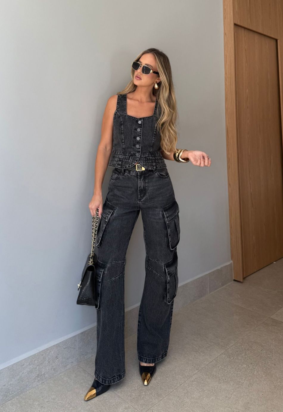 Colete Urban em Jeans