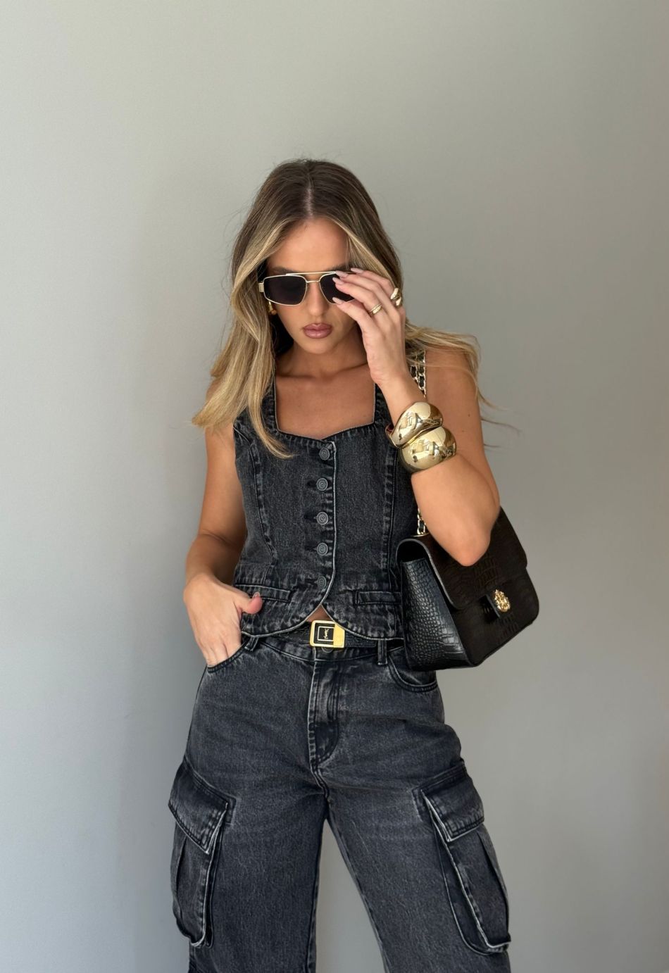 Colete Urban em Jeans