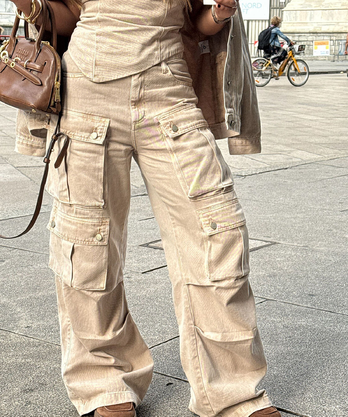 Calça Cargo Utility Jeans