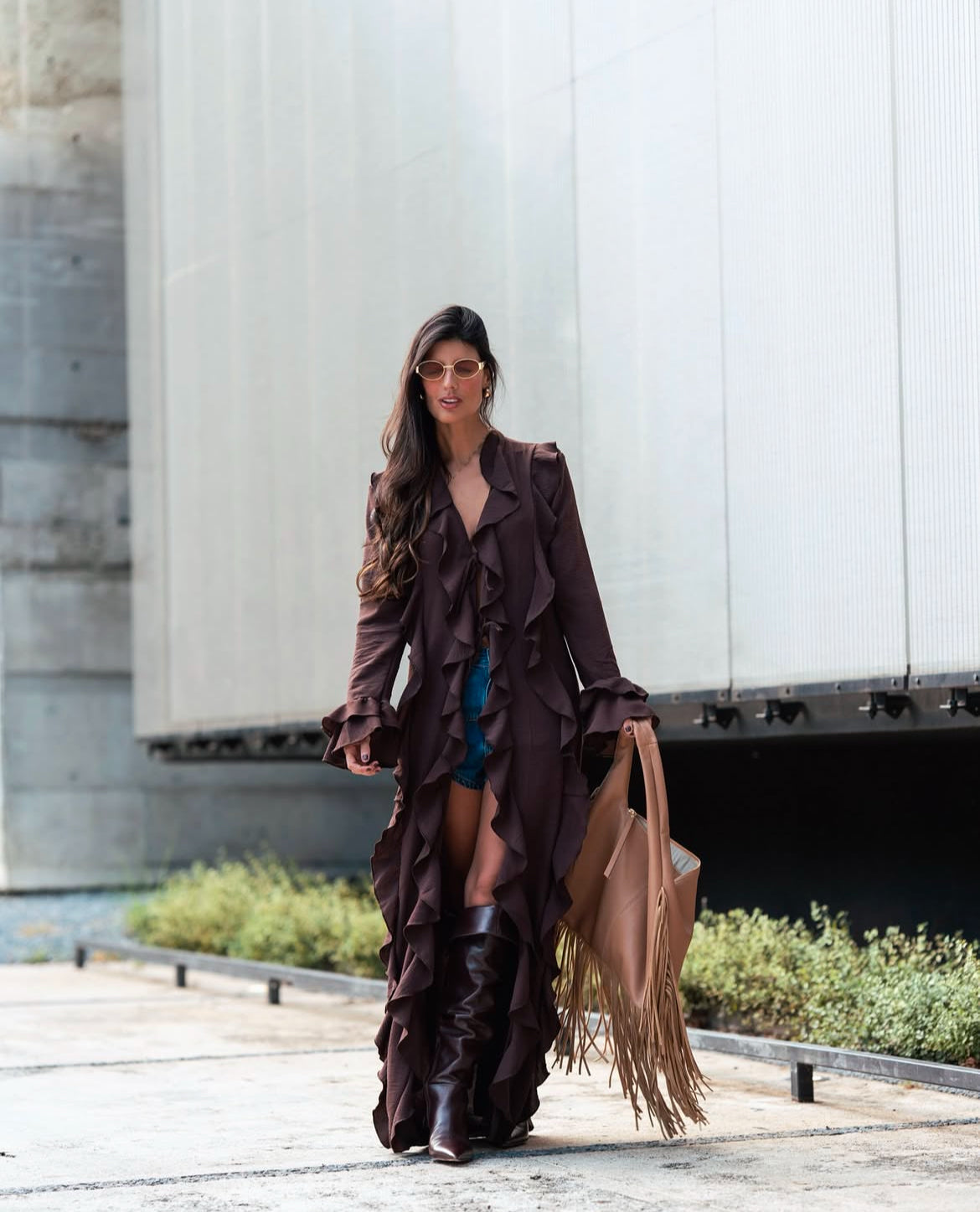 Túnica Style Manga Longa em Viscose
