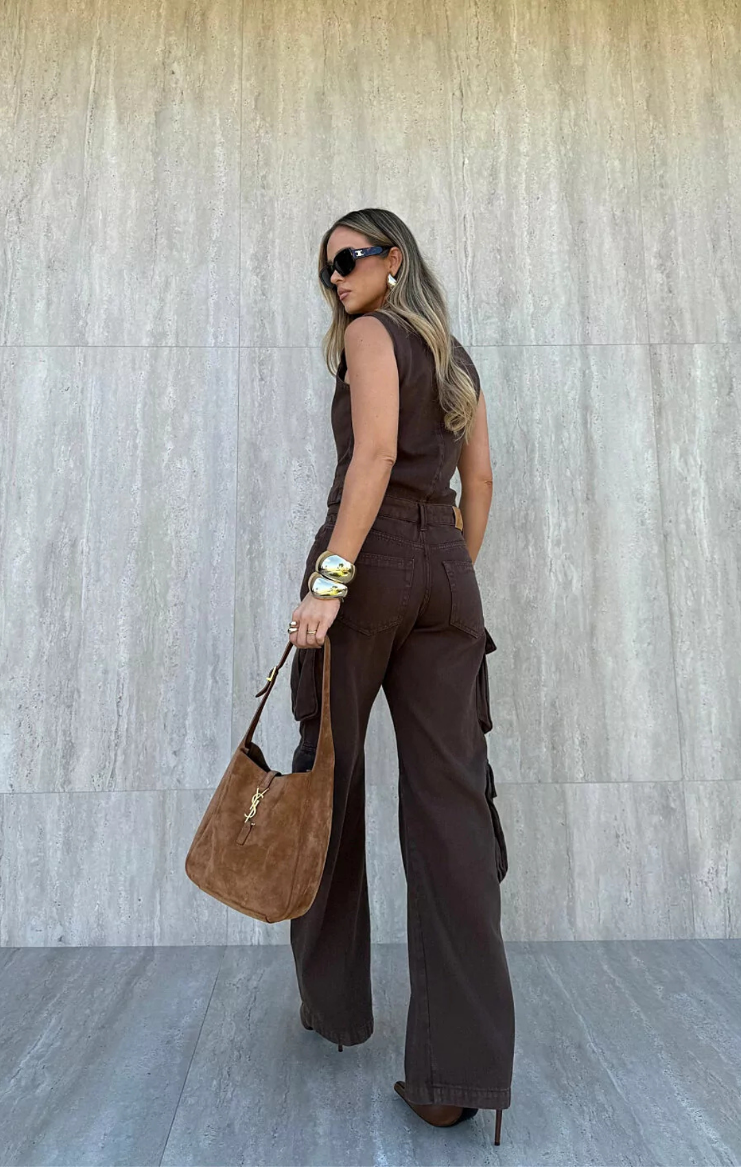 Calça Cargo Urban em Jeans