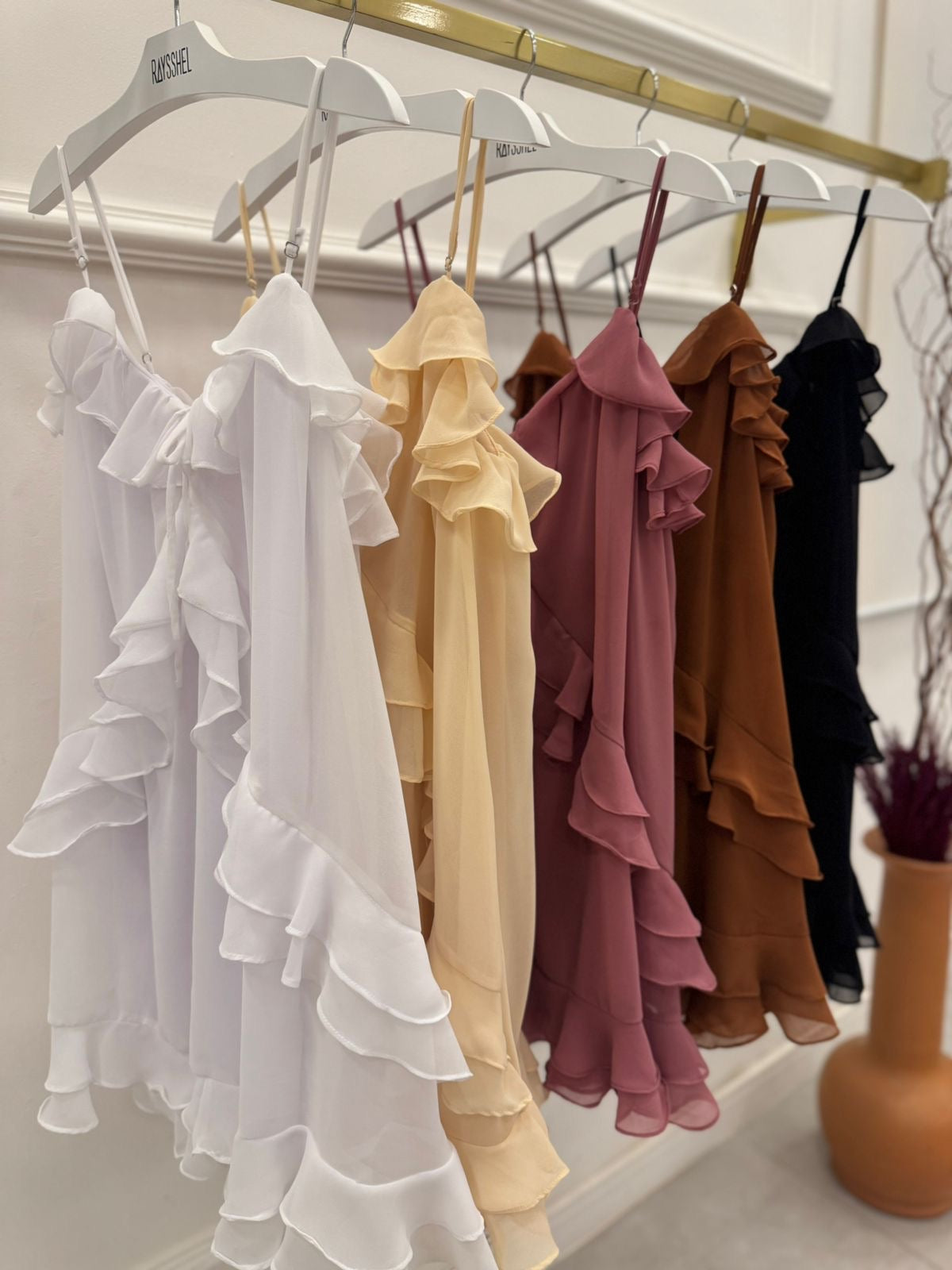 Vestido Curto Boho em Chiffon