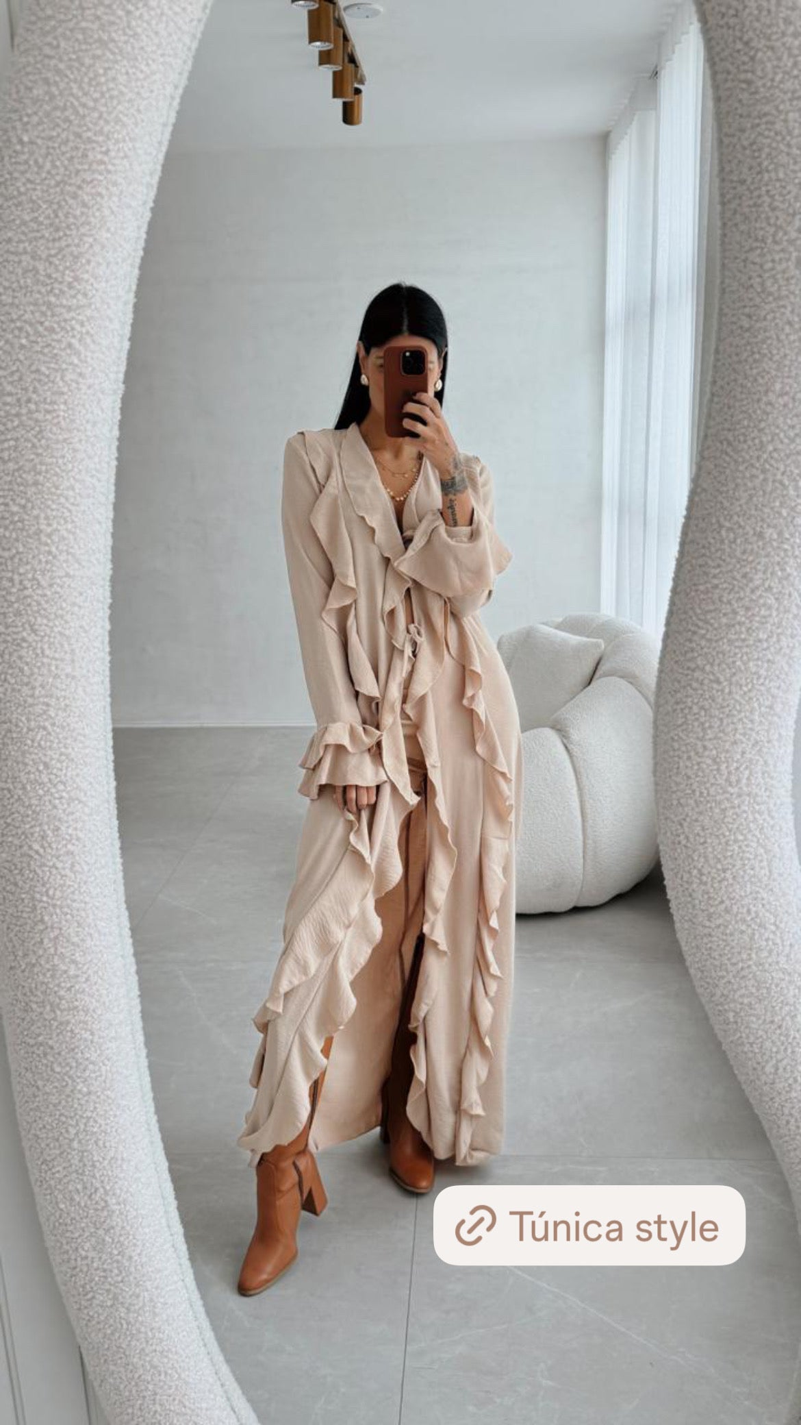 Túnica Style Manga Longa em Viscose