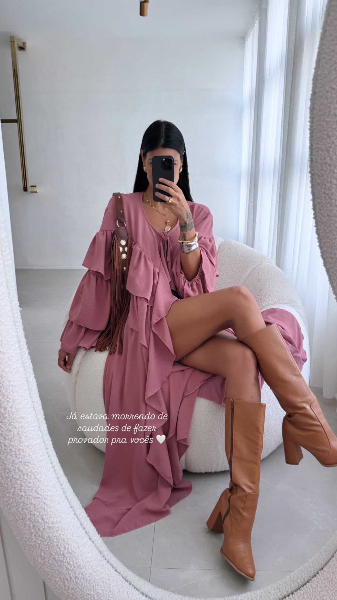 Túnica Zara Max Babados