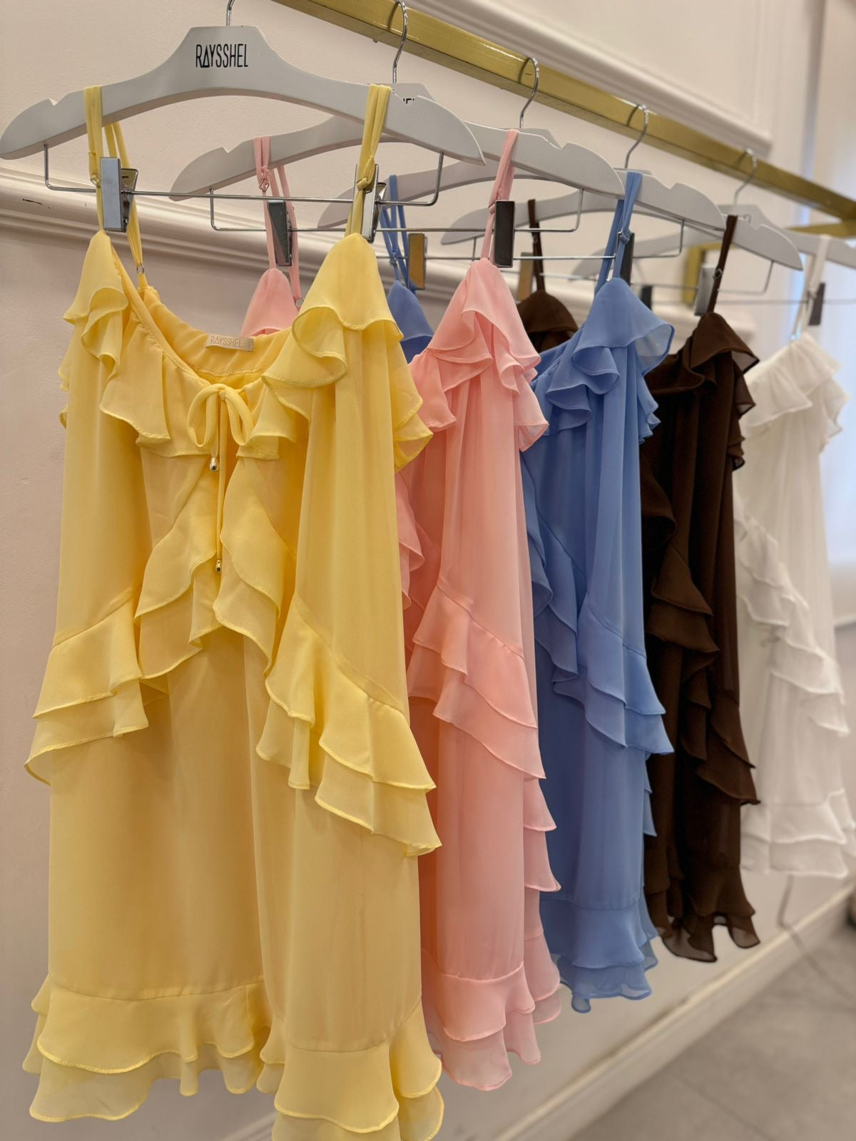 Vestido Curto Boho em Chiffon