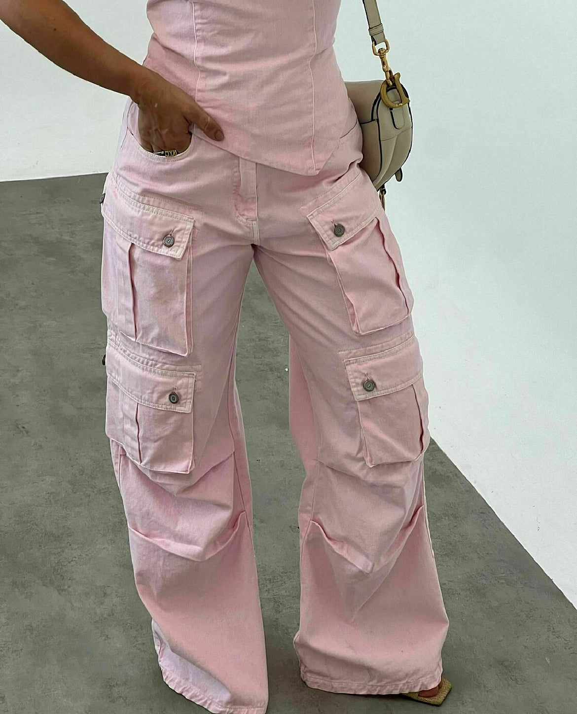Calça Cargo Utility Jeans