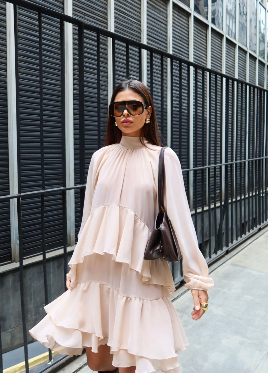 Vestido Boho Camadas em Chiffon