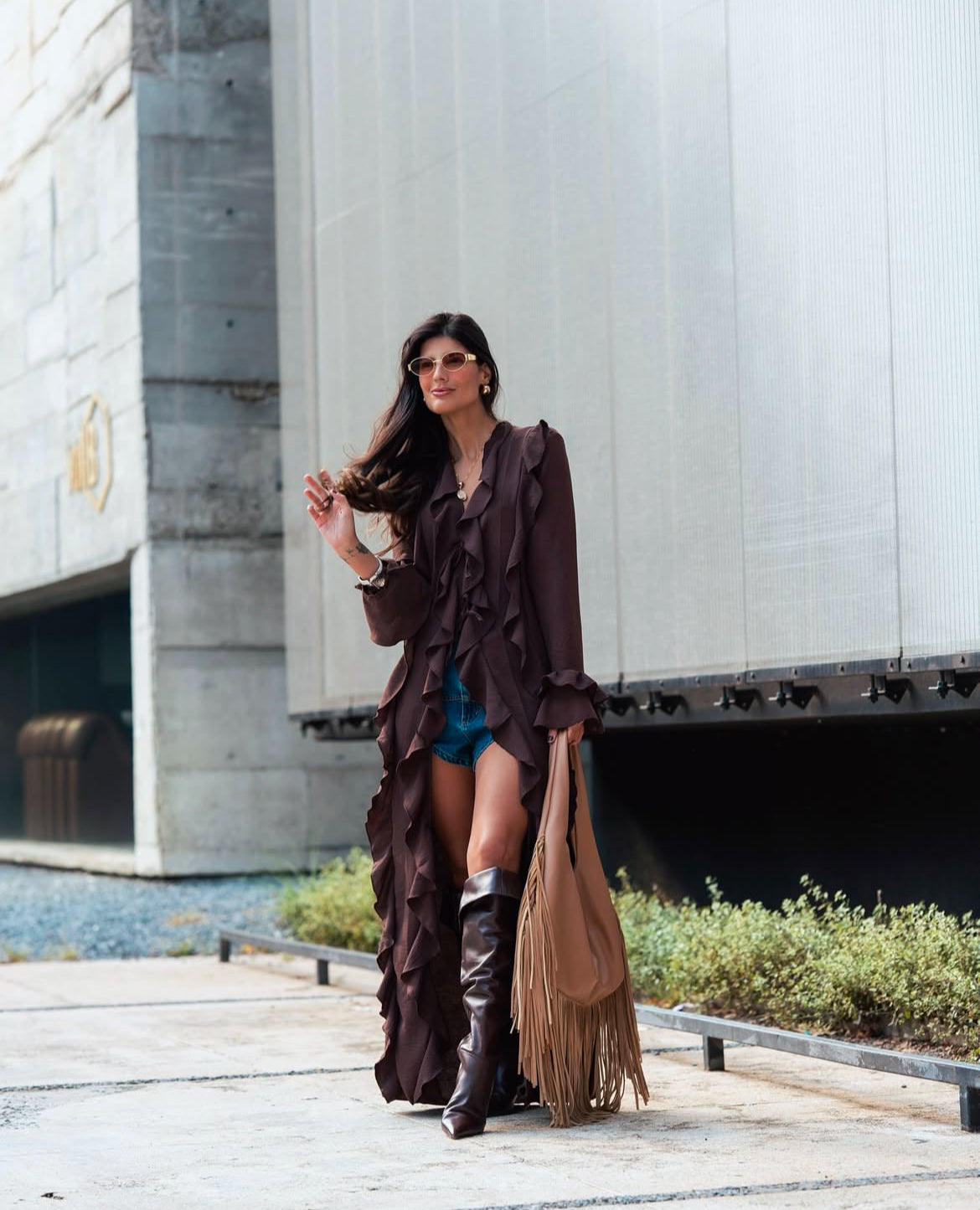 Túnica Style Manga Longa em Viscose