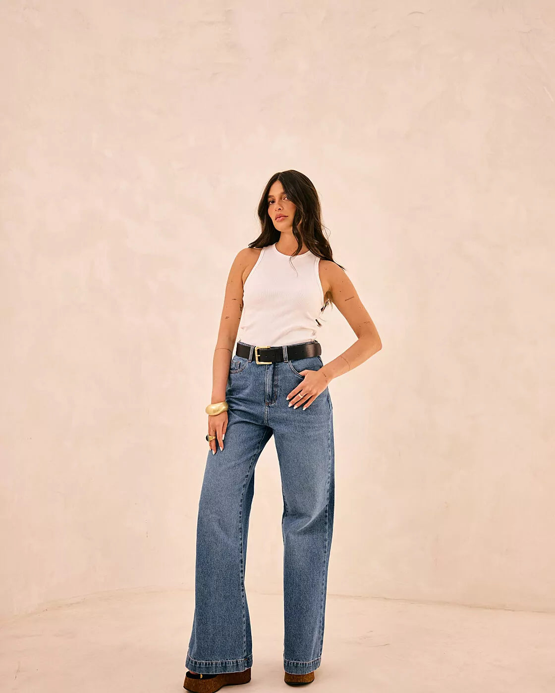 Calça Flare Essence Jeans