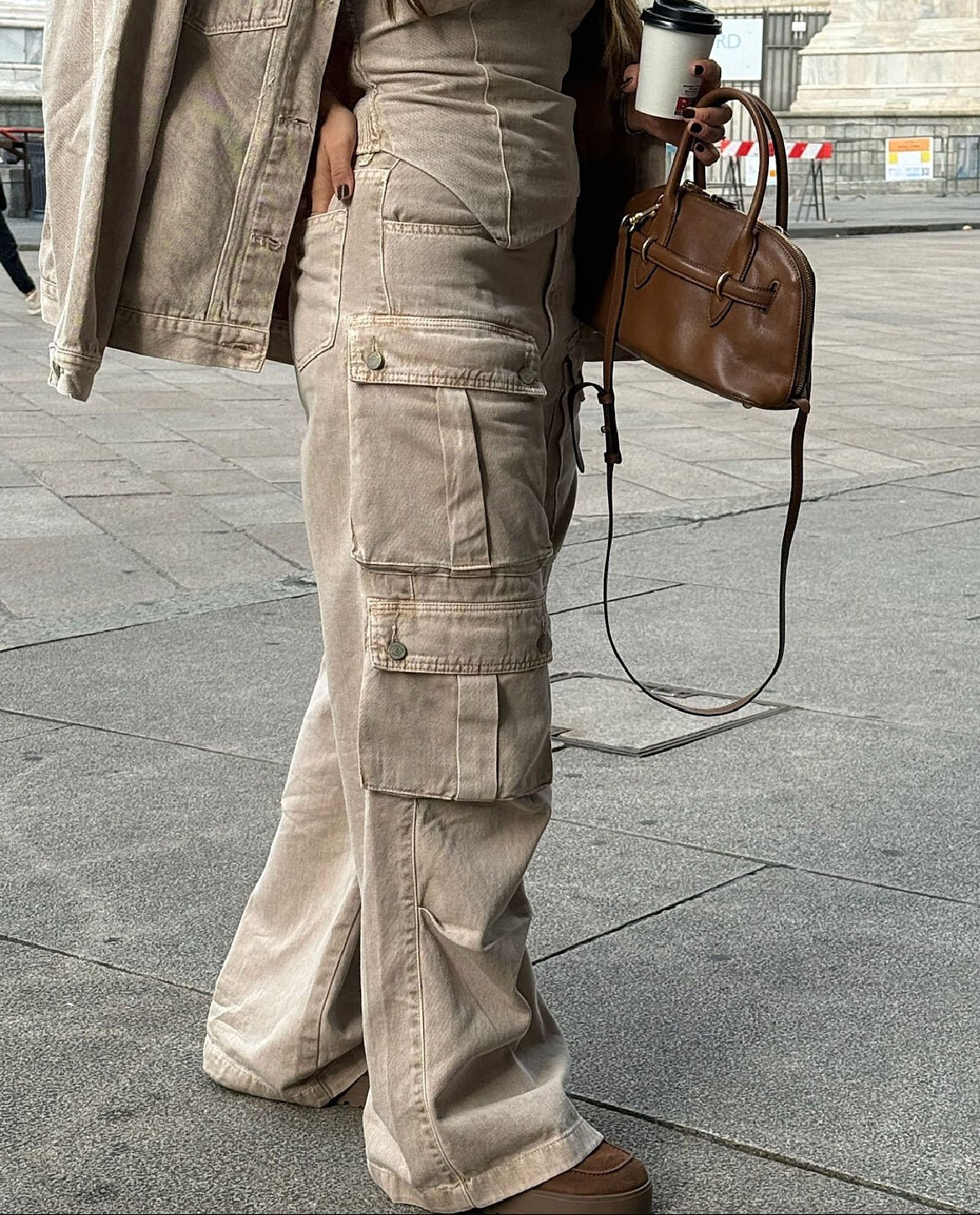 Calça Cargo Utility Jeans