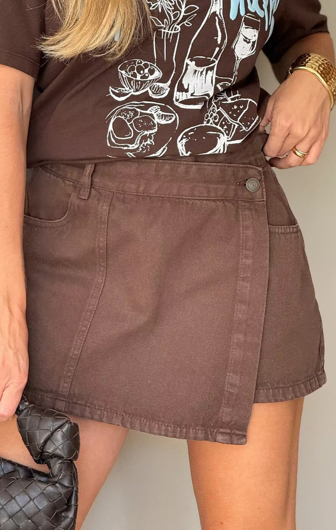 Short Saia Malta Jeans