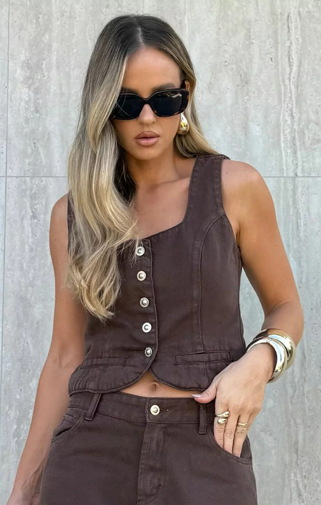 Colete Urban em Jeans