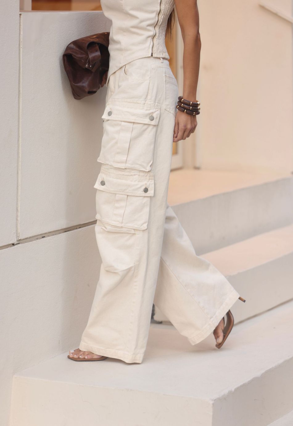 Calça Cargo Utility Jeans