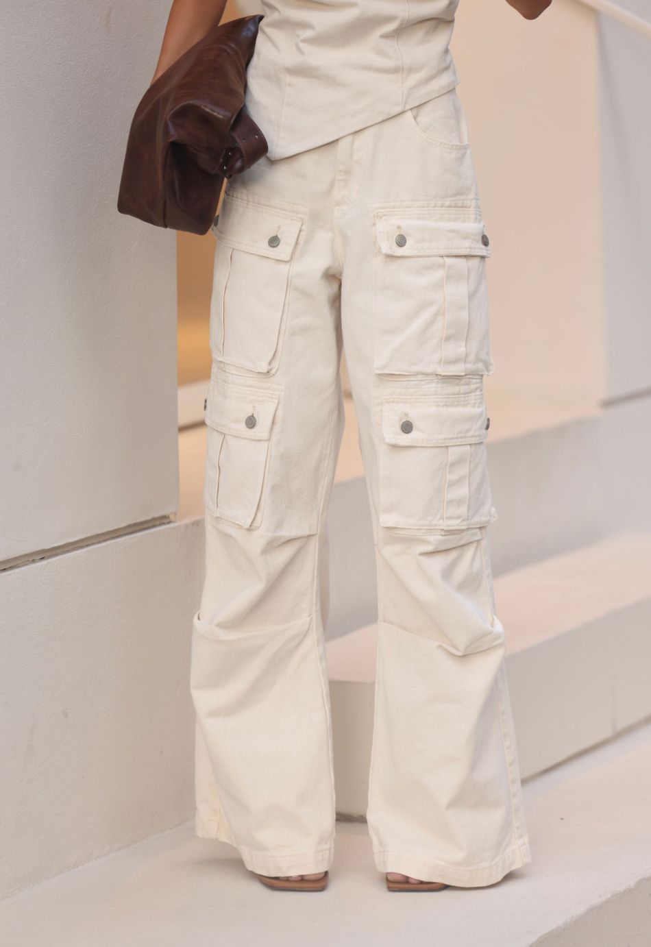 Calça Cargo Utility Jeans