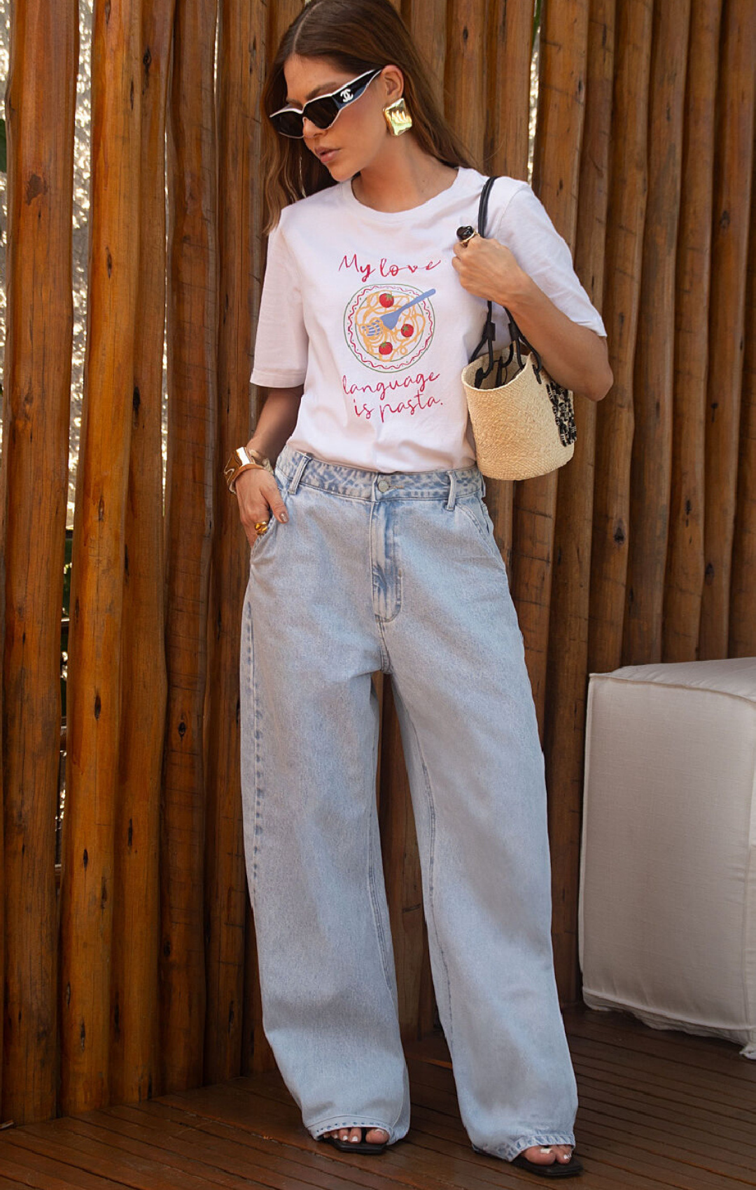Calça Wide Leg Coast Jeans