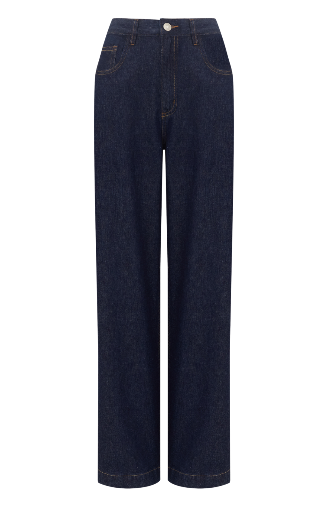 Calça Pantalona Jeans Palazzo Blue Esmeral