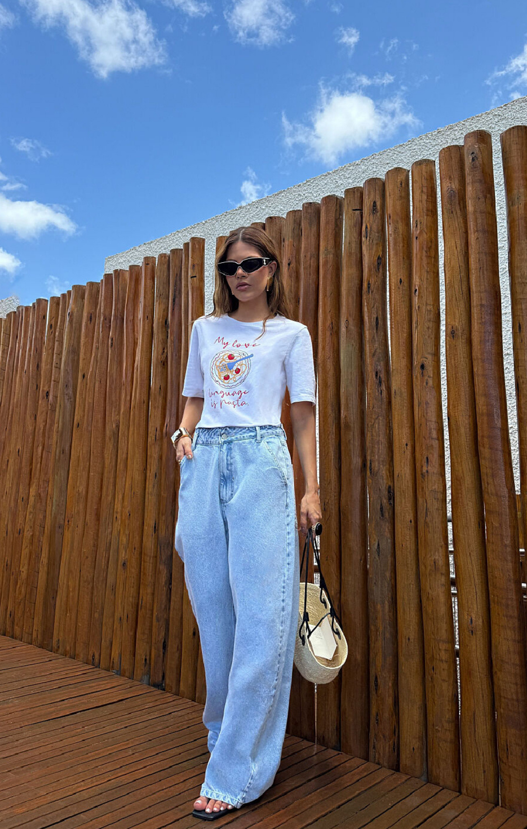 Calça Wide Leg Coast Jeans