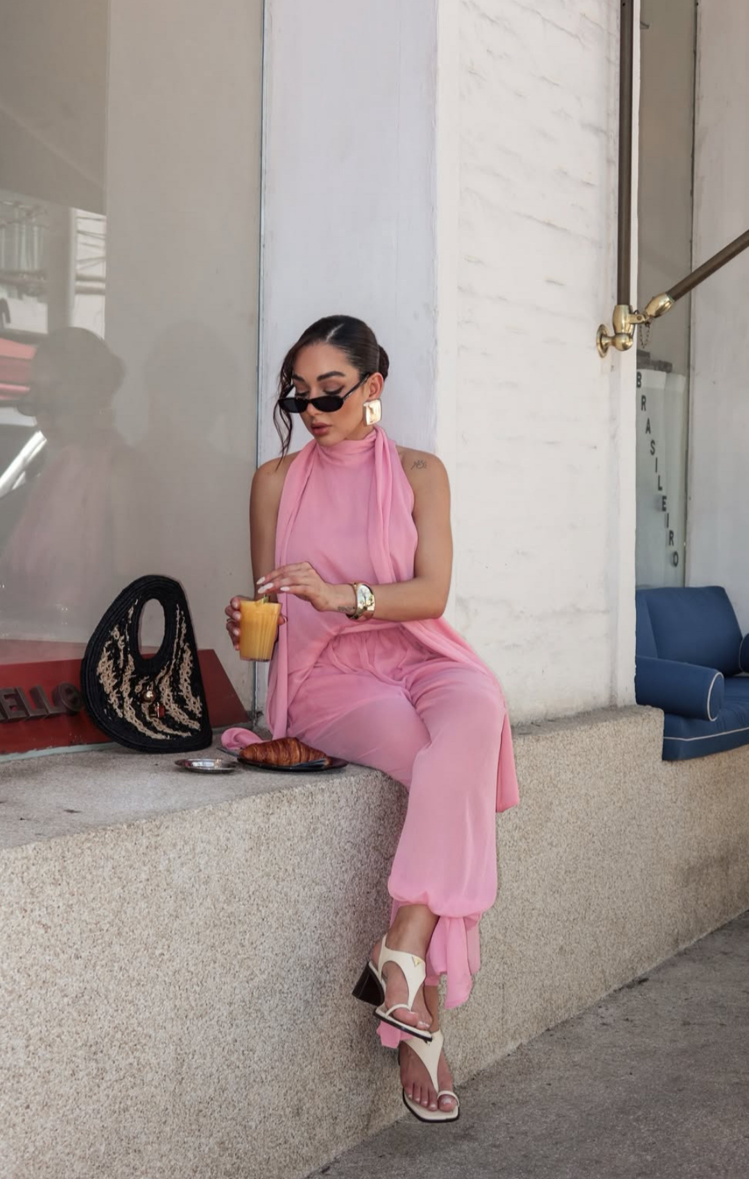 Calça Aladim em Chiffon