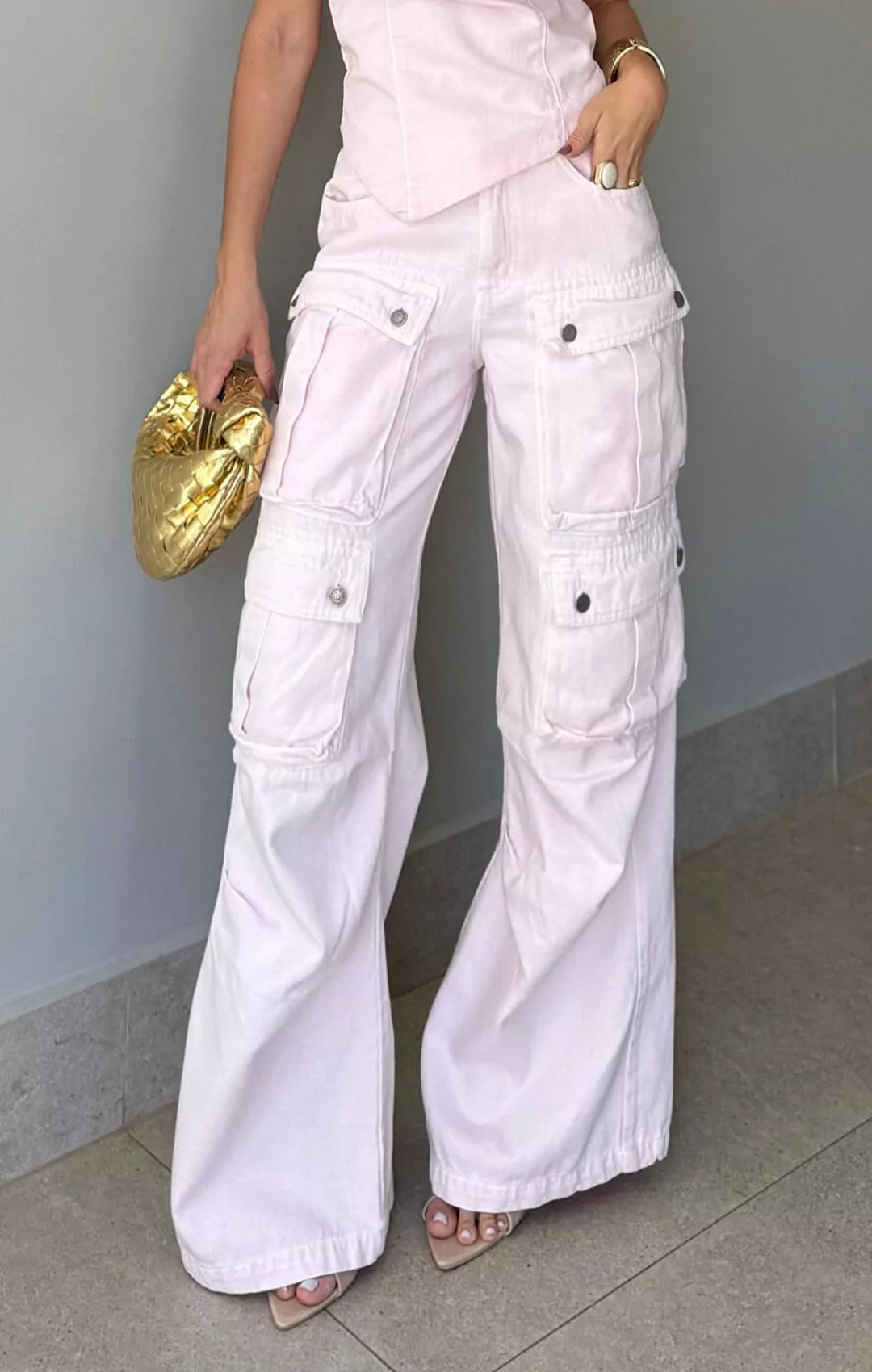 Calça Cargo Utility Jeans