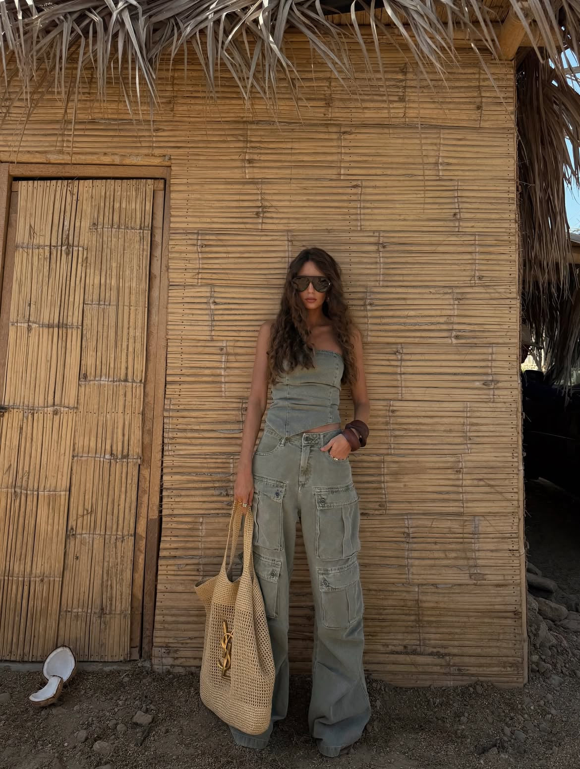 Calça Cargo Utility Jeans