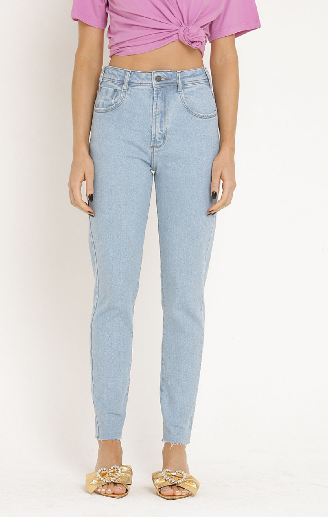 Calça Mom Comfort Elastano Jeans