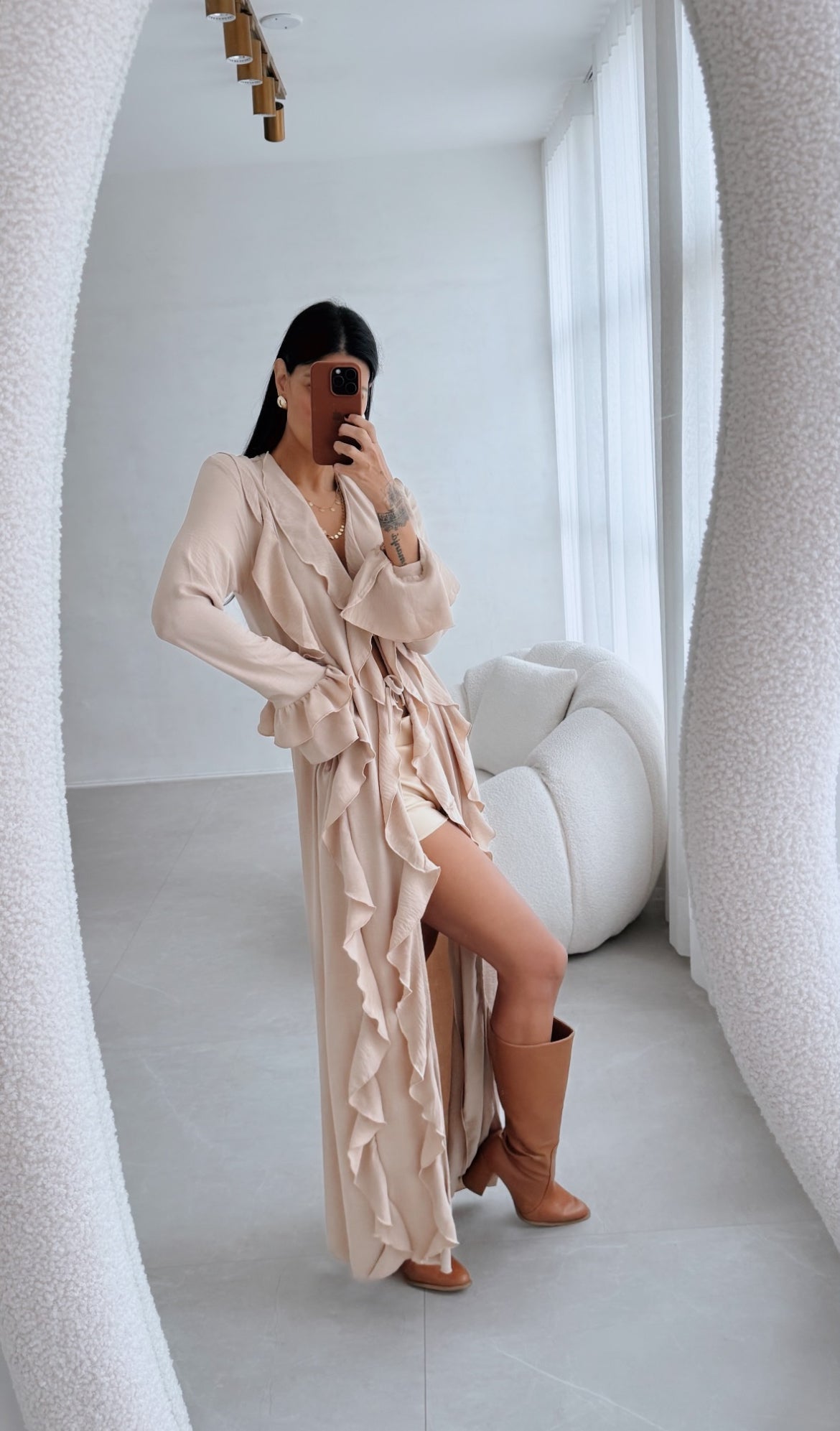 Túnica Style Manga Longa em Viscose