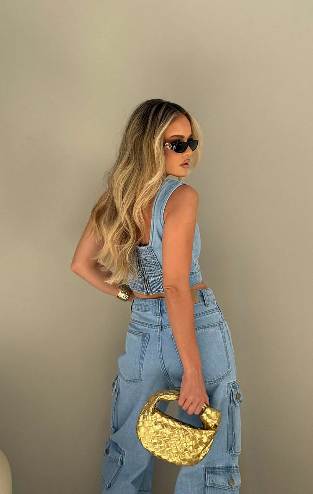 Top Cropped Iconic Jeans com Elastex em Zíper