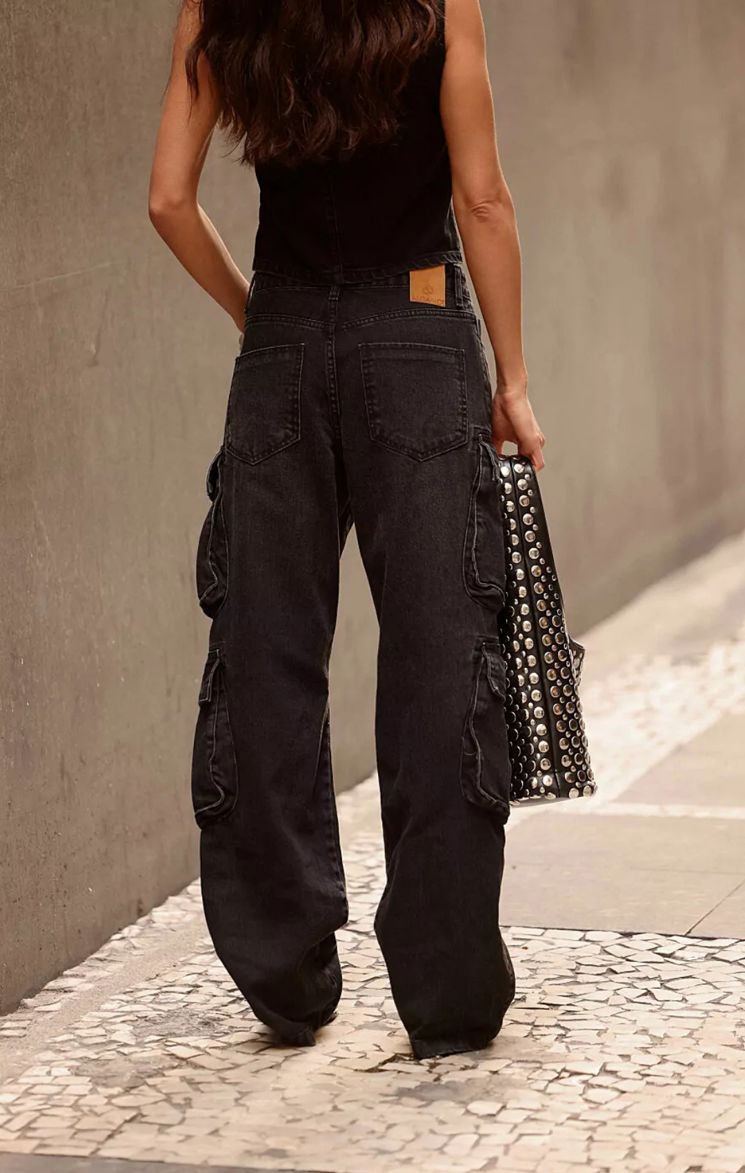 Calça Cargo Urban em Jeans
