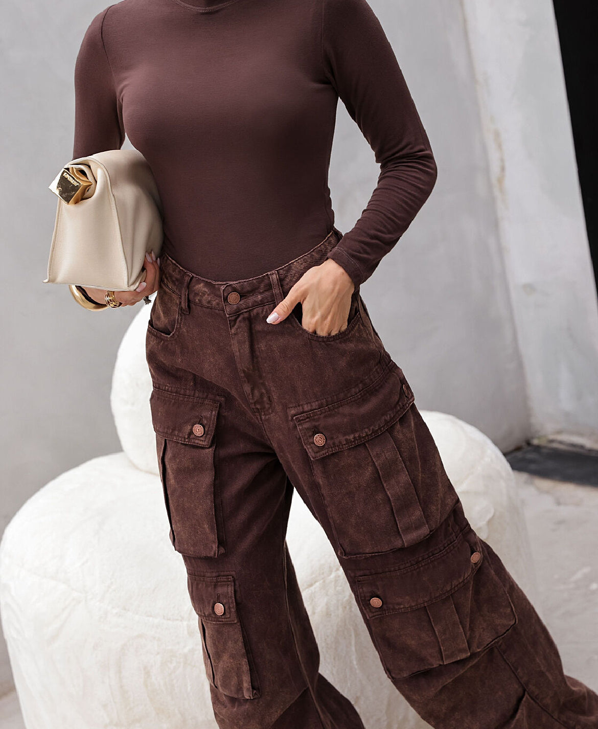 Calça Cargo Utility Jeans