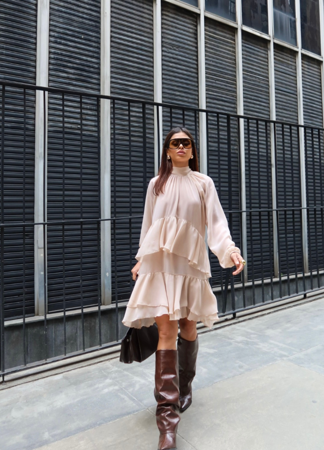 Vestido Boho Camadas em Chiffon