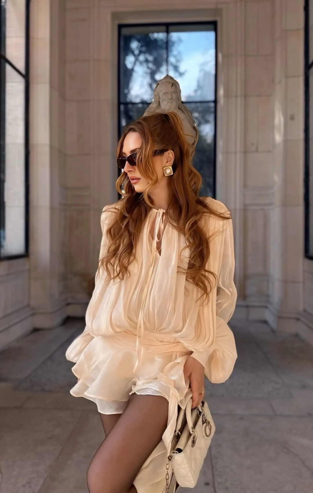 Vestido Boho Chic Zara Gringa Curto Toque de Seda