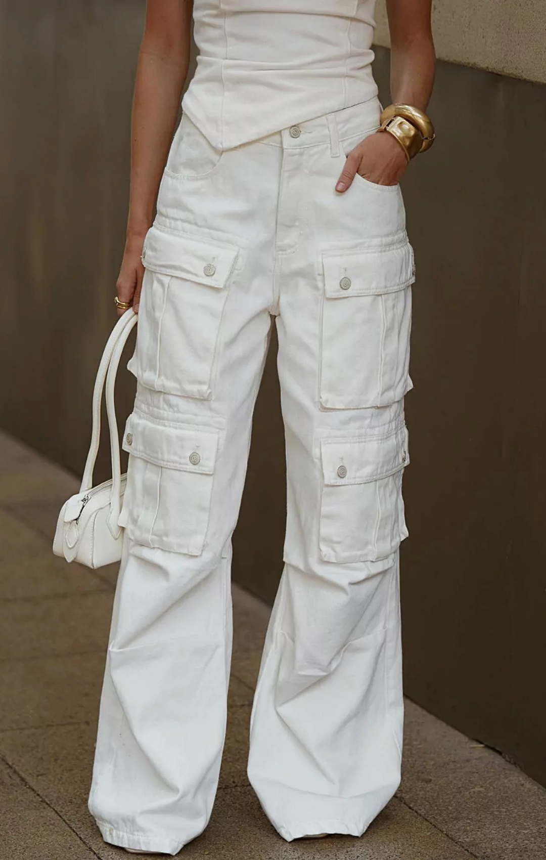 Calça Cargo Utility Jeans