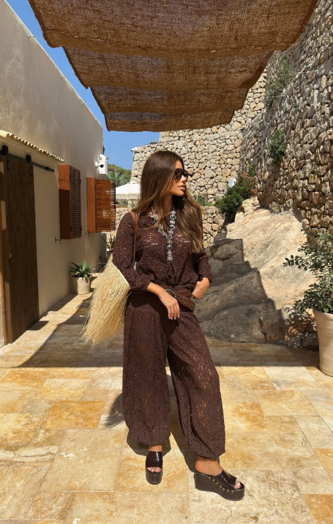 Calça Aladim Rendada