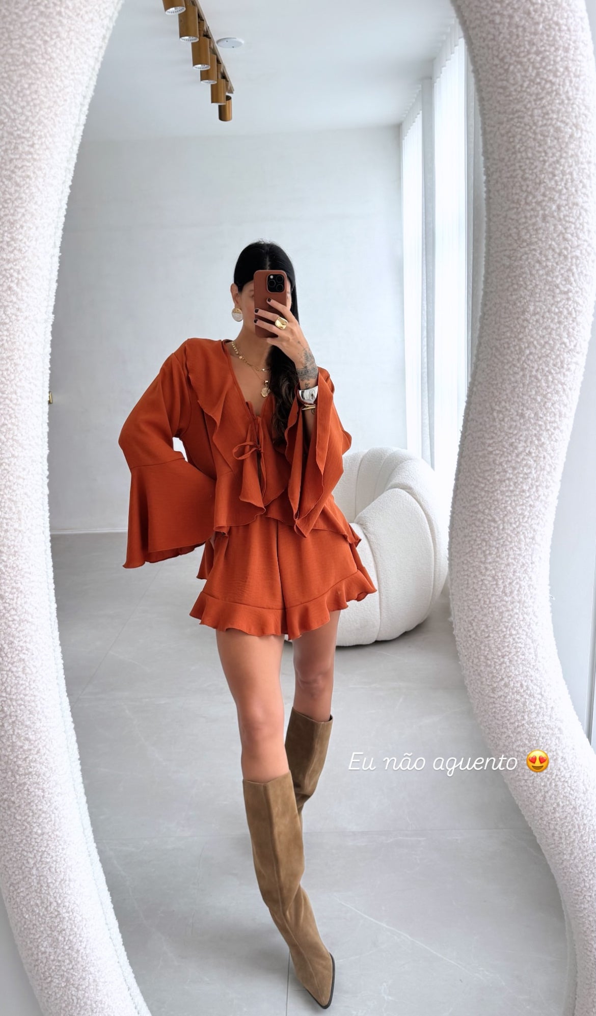 Conjunto Bata e Short Babados
