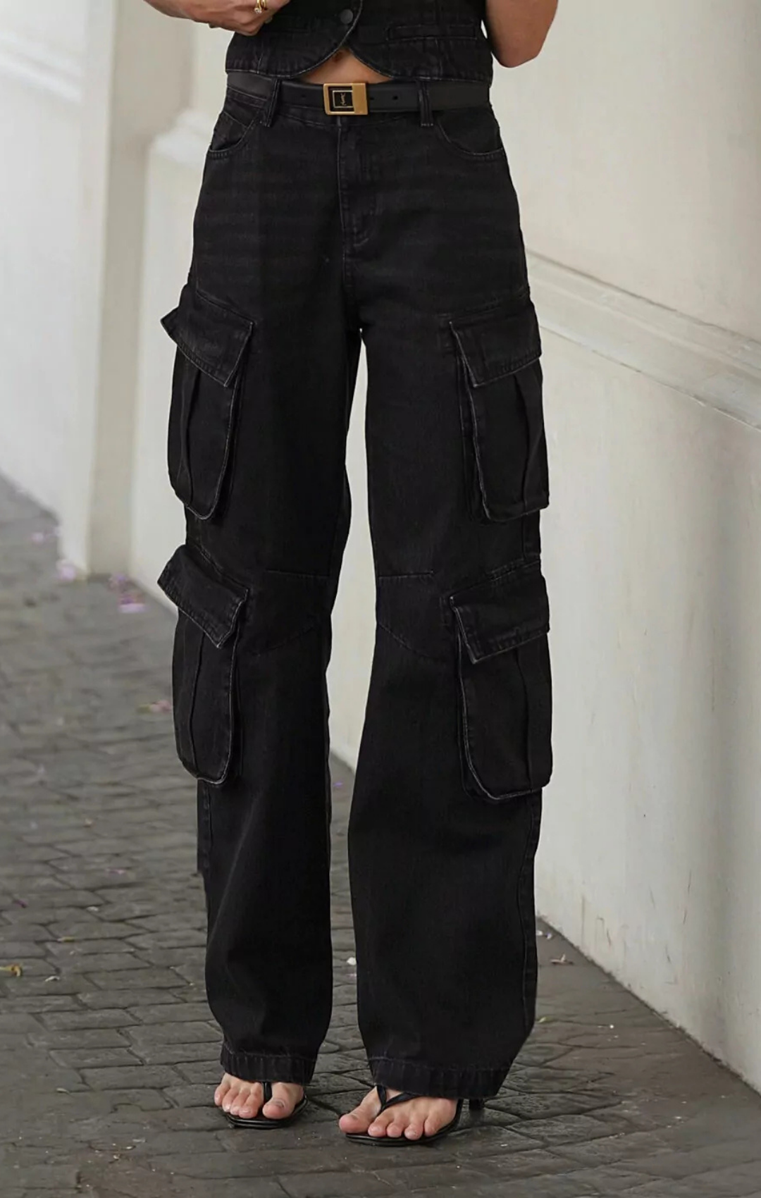 Calça Cargo Urban em Jeans