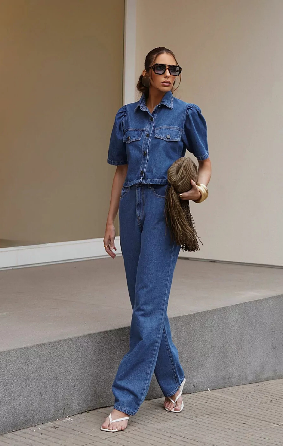 Calça Reta Essentials Jeans