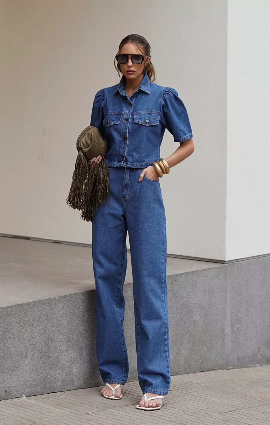 Calça Reta Essentials Jeans
