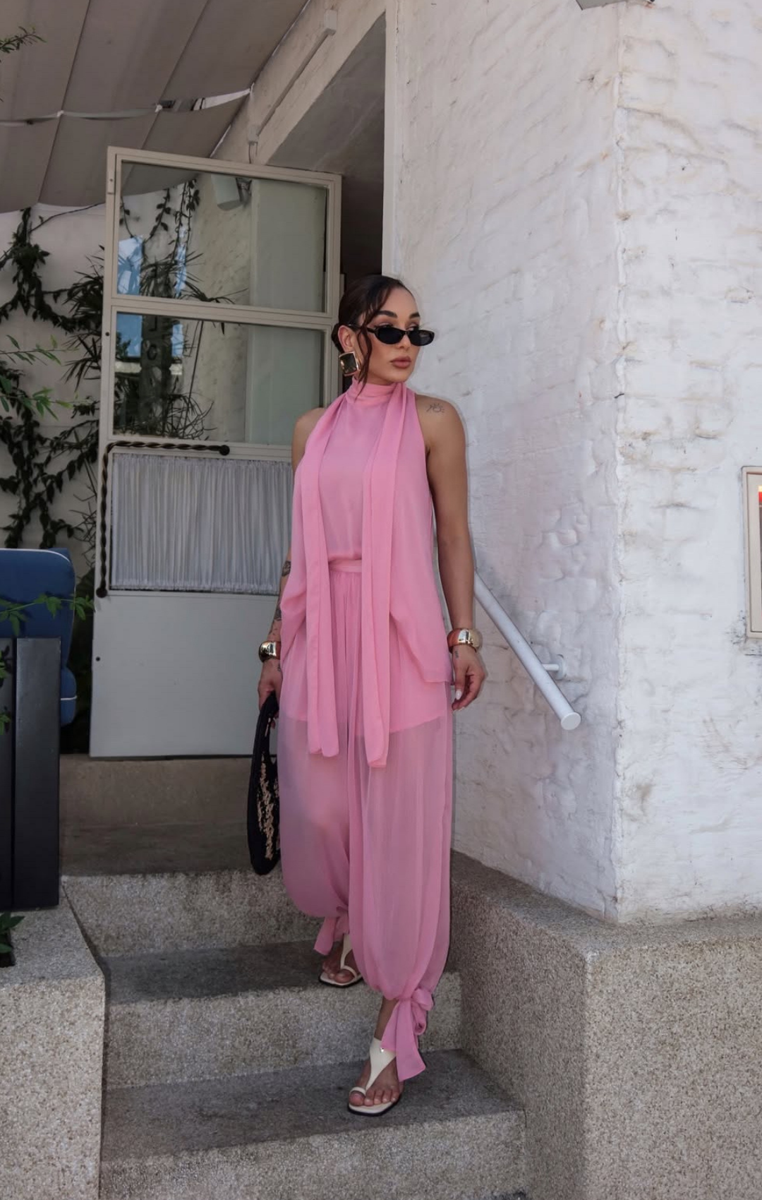 Calça Aladim em Chiffon
