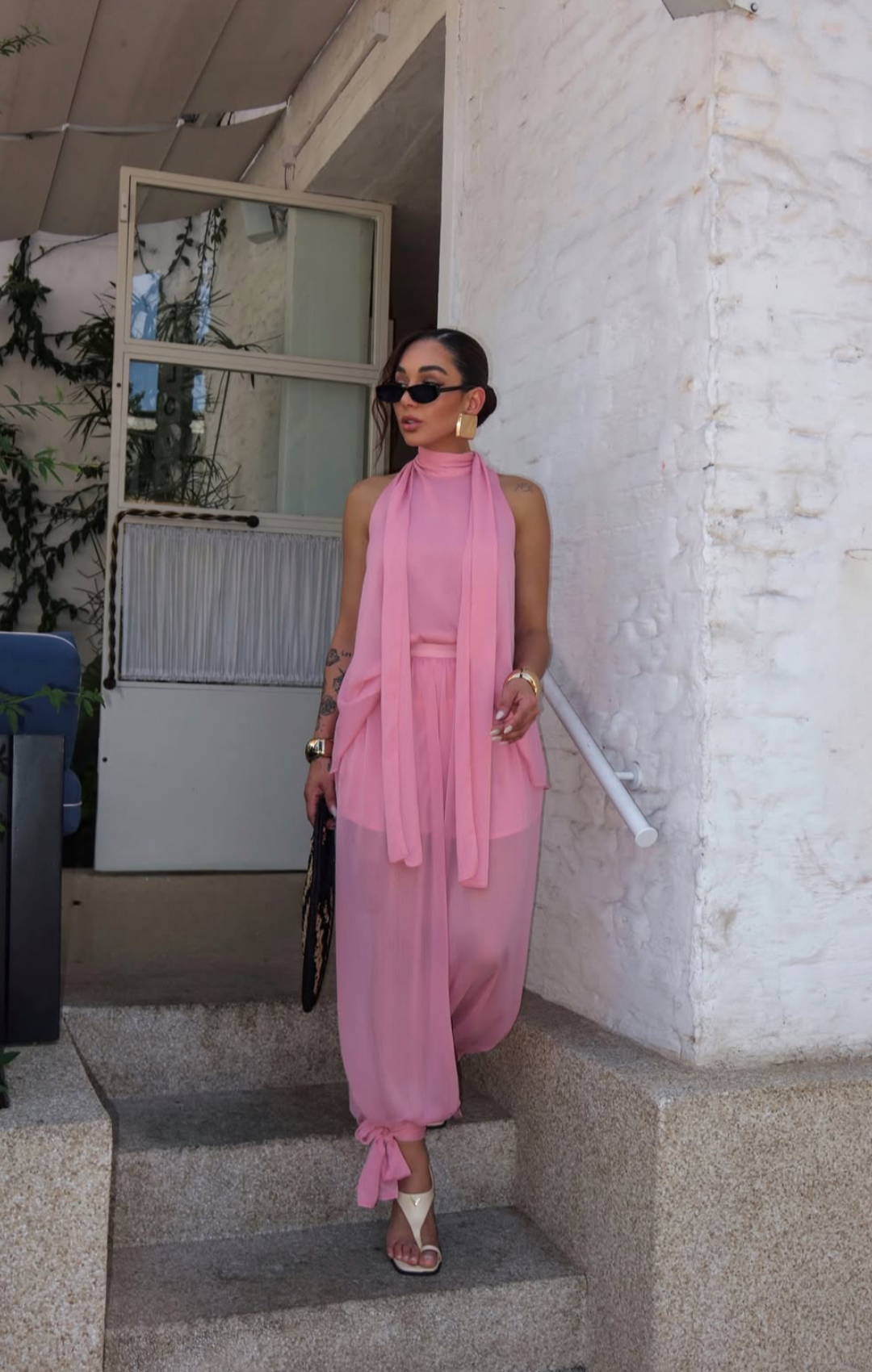 Calça Aladim em Chiffon