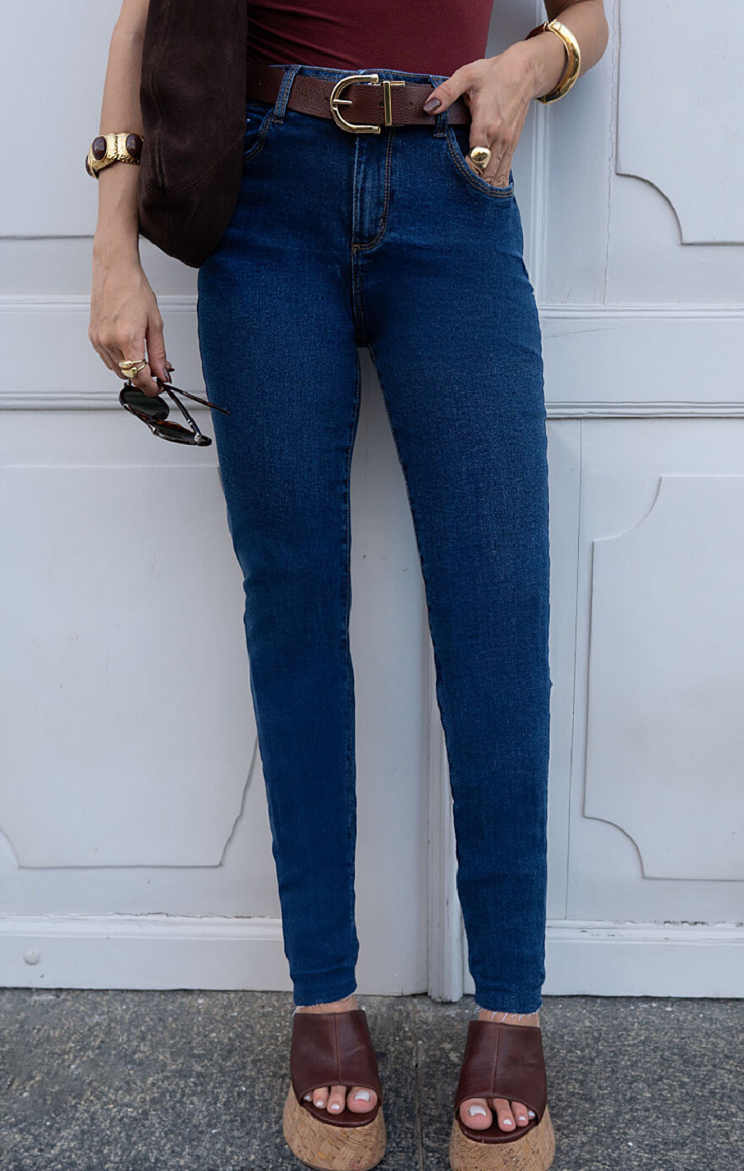 Calça Mom Comfort Elastano Jeans